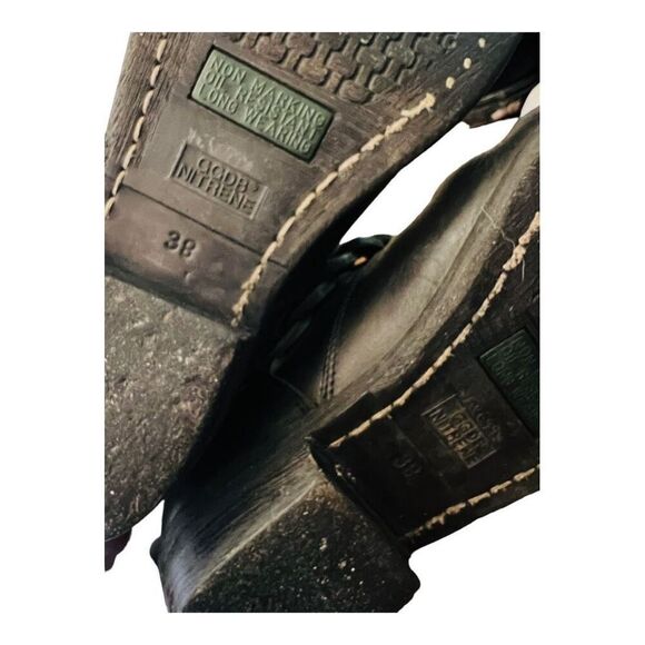 GOLDEN GOOSE Short Biker Boot w/ Braid black leather sz 38 buckle GGDB authentic - Picture 12 of 16